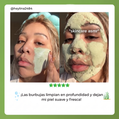 Mascarilla Coreana de Albahaca Sagrada (Efecto Bubble)
